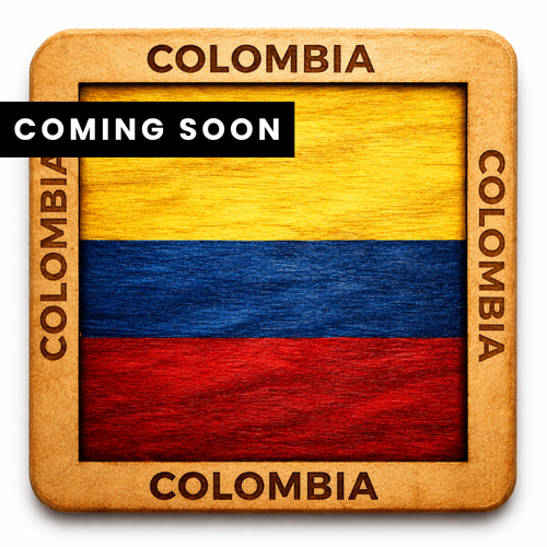 Colombia Wooden Flag Coaster Set