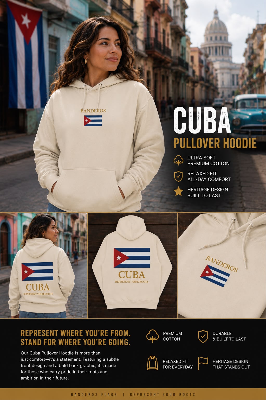 Cuba Pullover Hoodie