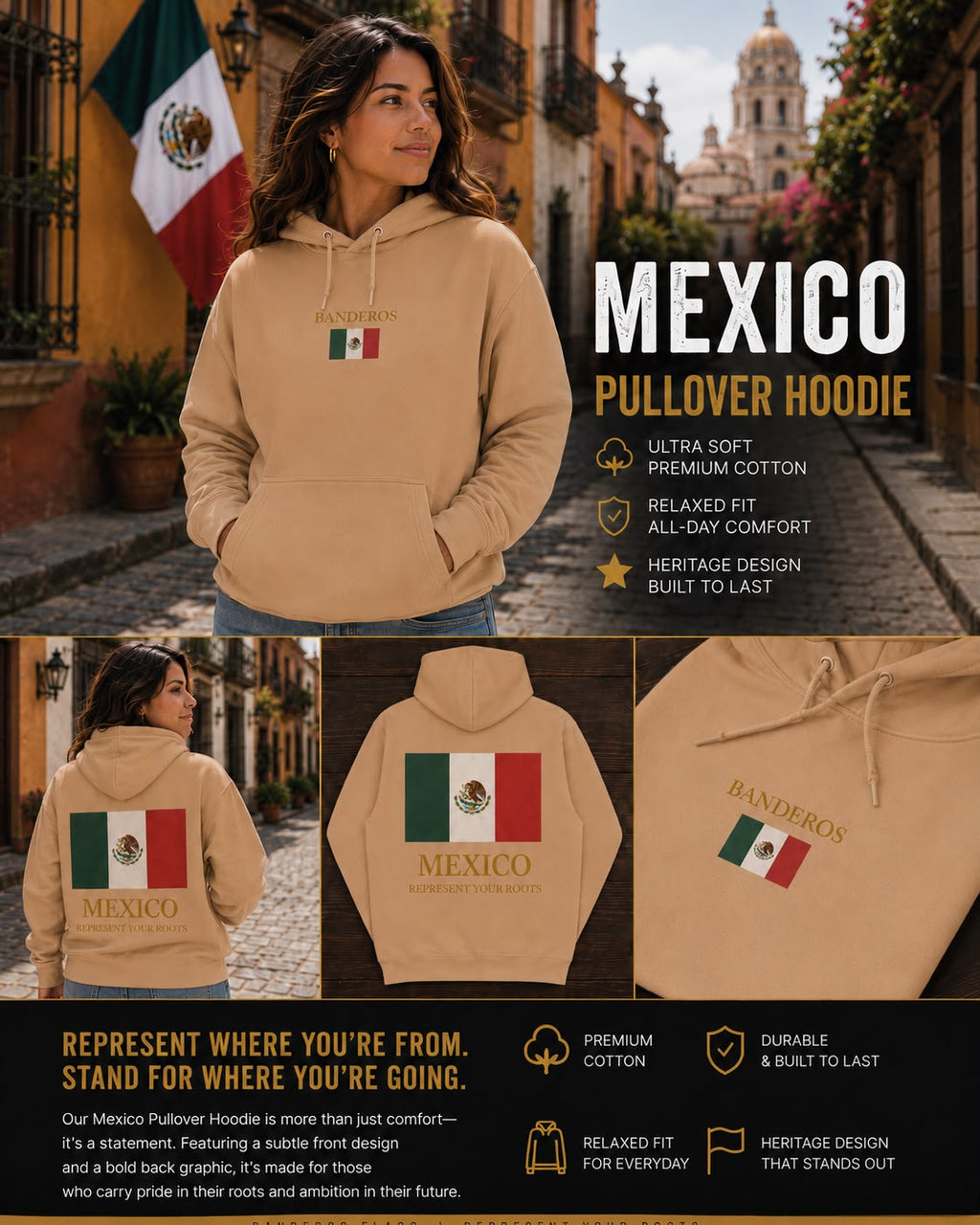 Mexico Pullover Hoodie