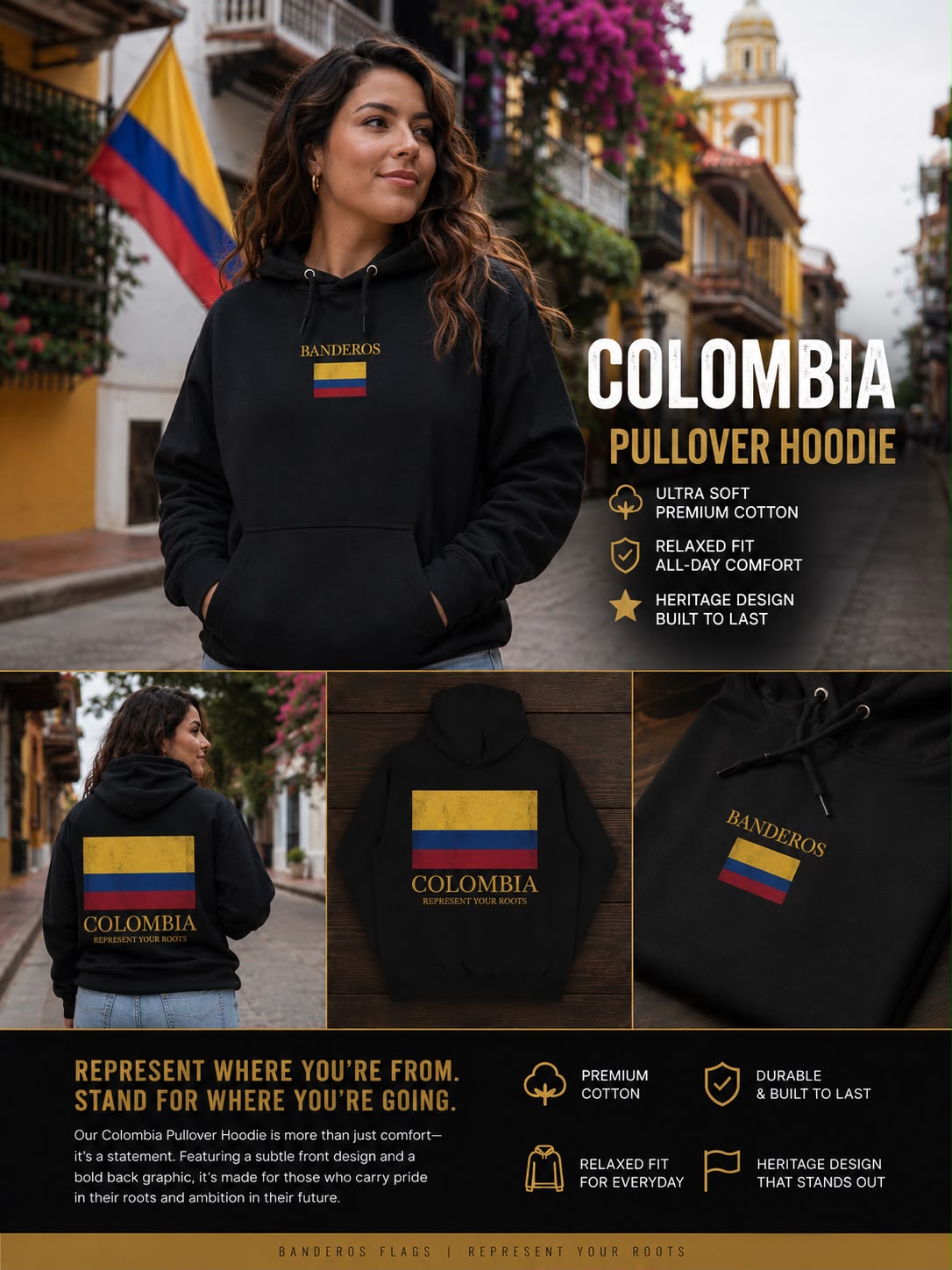 Colombia Pullover Hoodie