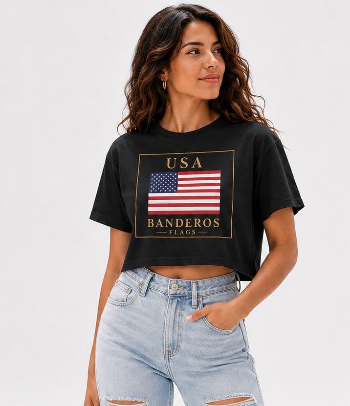 USA Women’s Crop Top